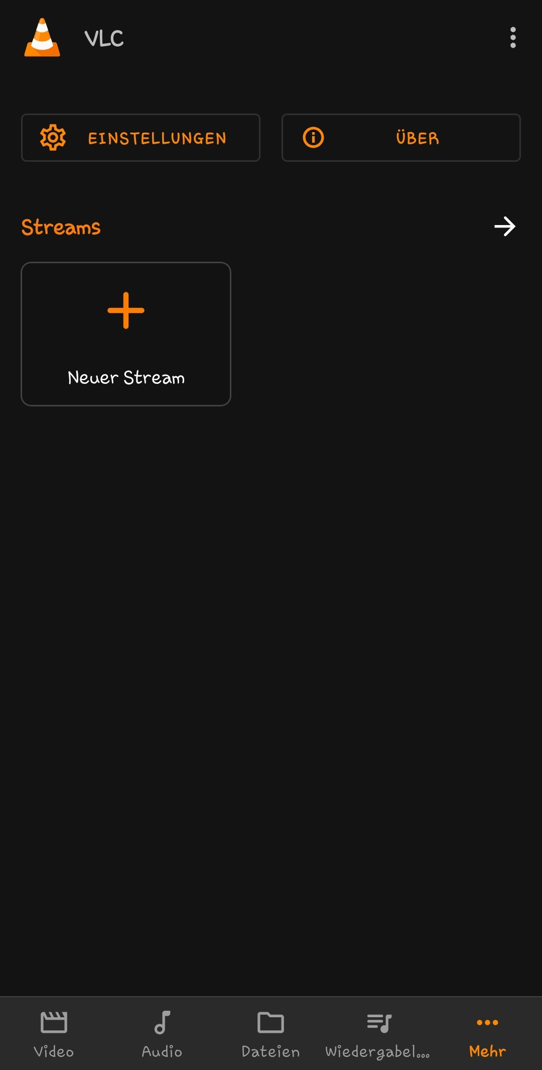 VLC Mobile - Netzwerkstream